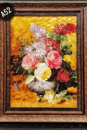 Flower and vase carpets code A52
